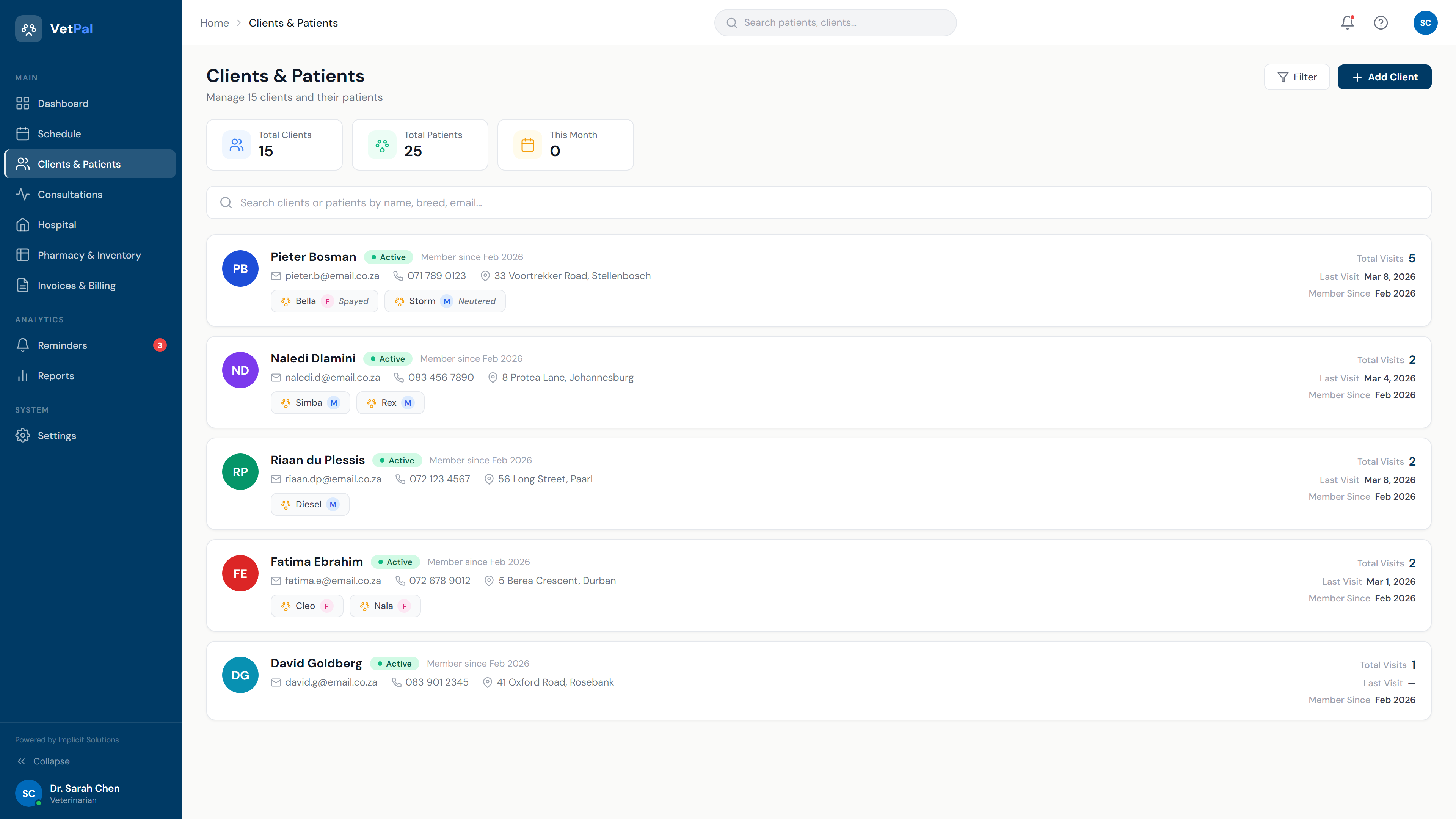 VetPal Clinical Records